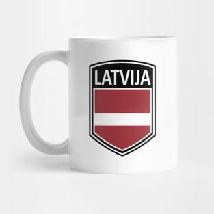 Flag Shield - Latvija Mug